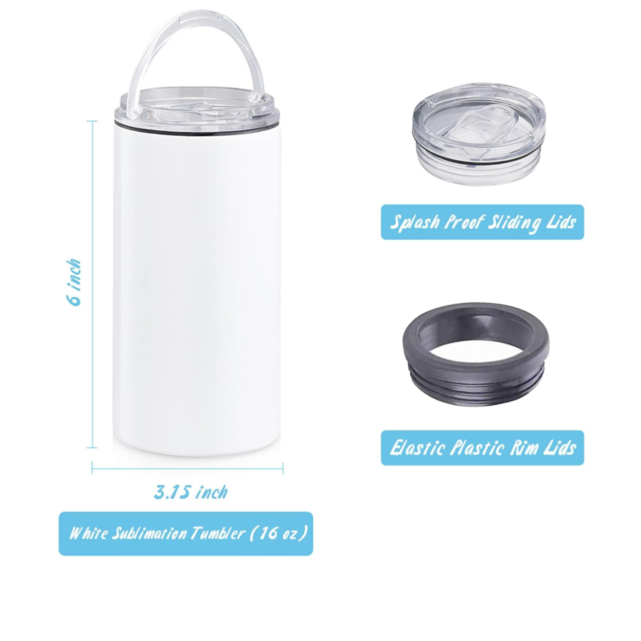 4 in 1 Glitter Koozie 16 oz