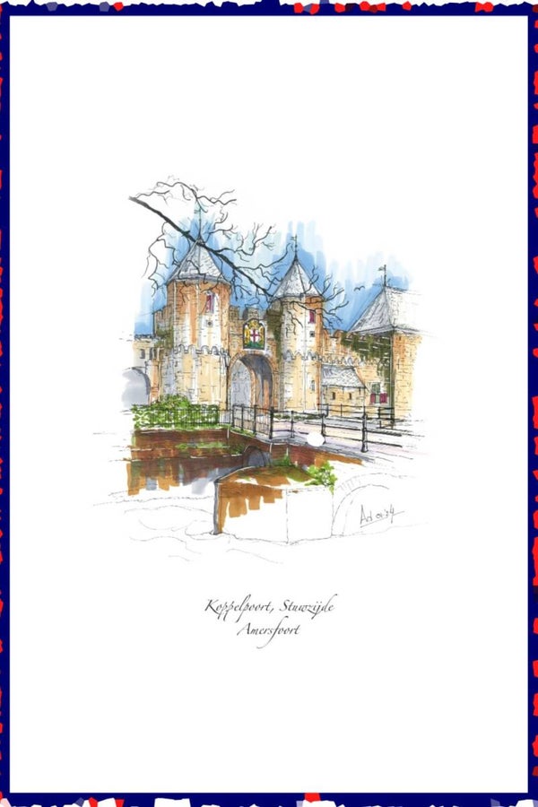 Koppelpoort, Stuwzijde - Amersfoort