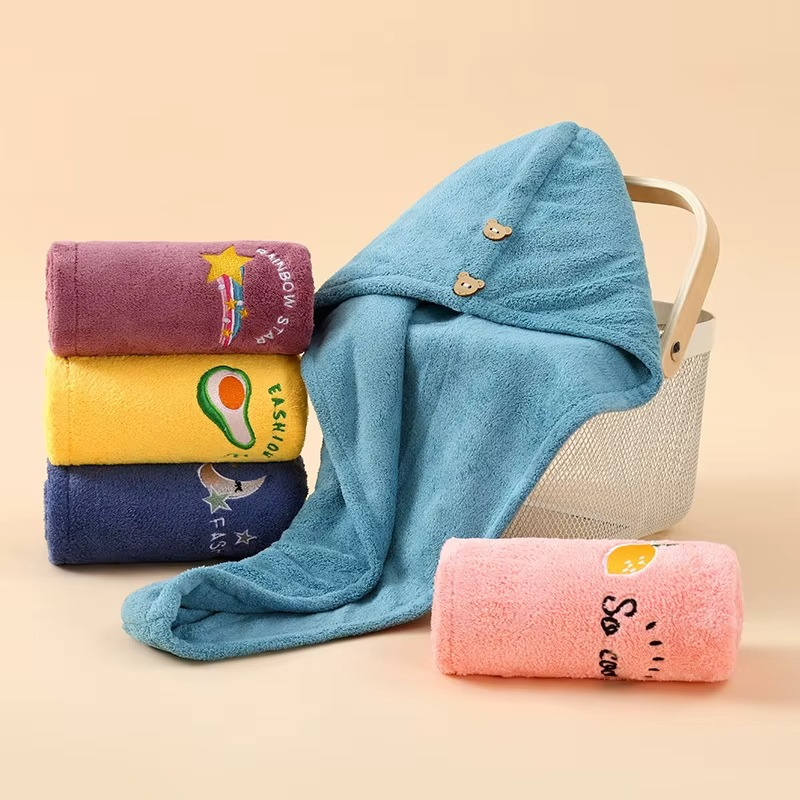 Serviette à cheveux motif