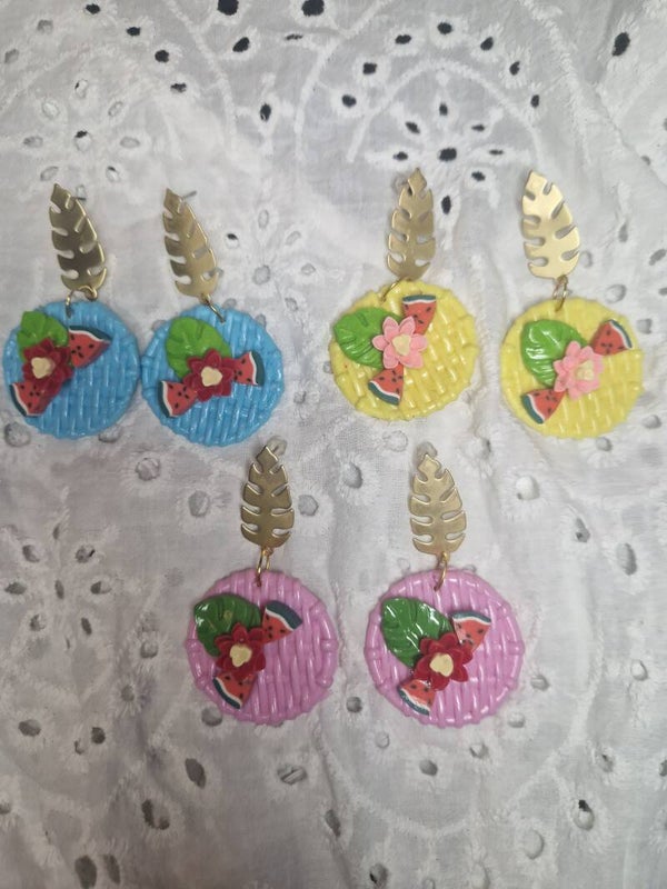 Tiki Rattan Ohrringe