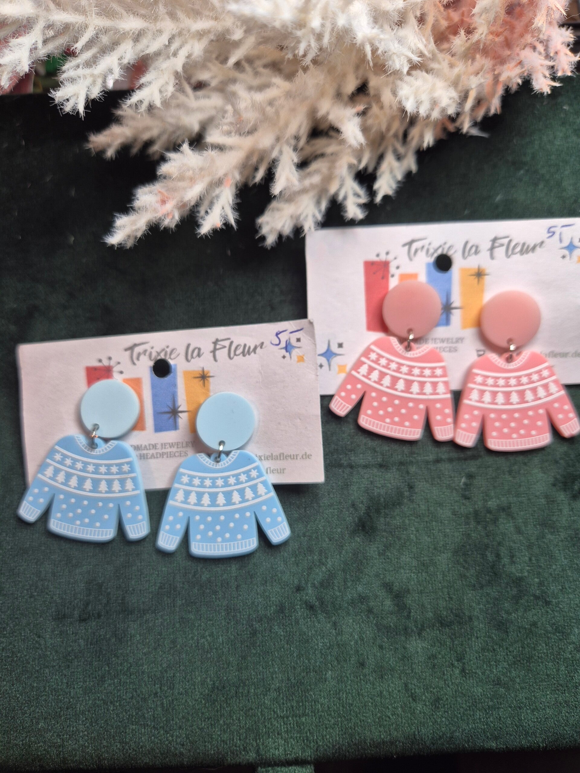 Acryl Christmas  Ohrringe