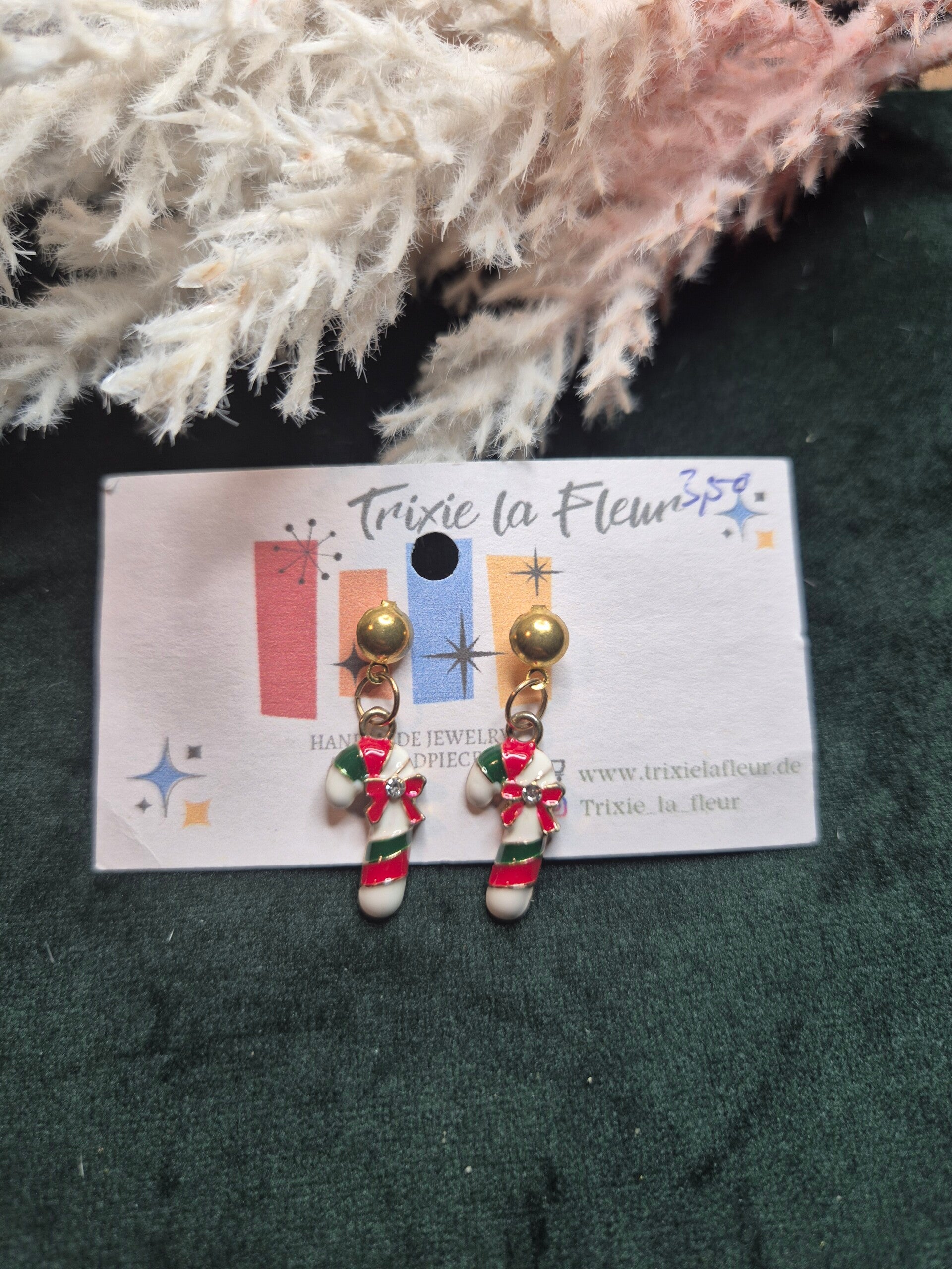 Emaile Ohrringe Christmas