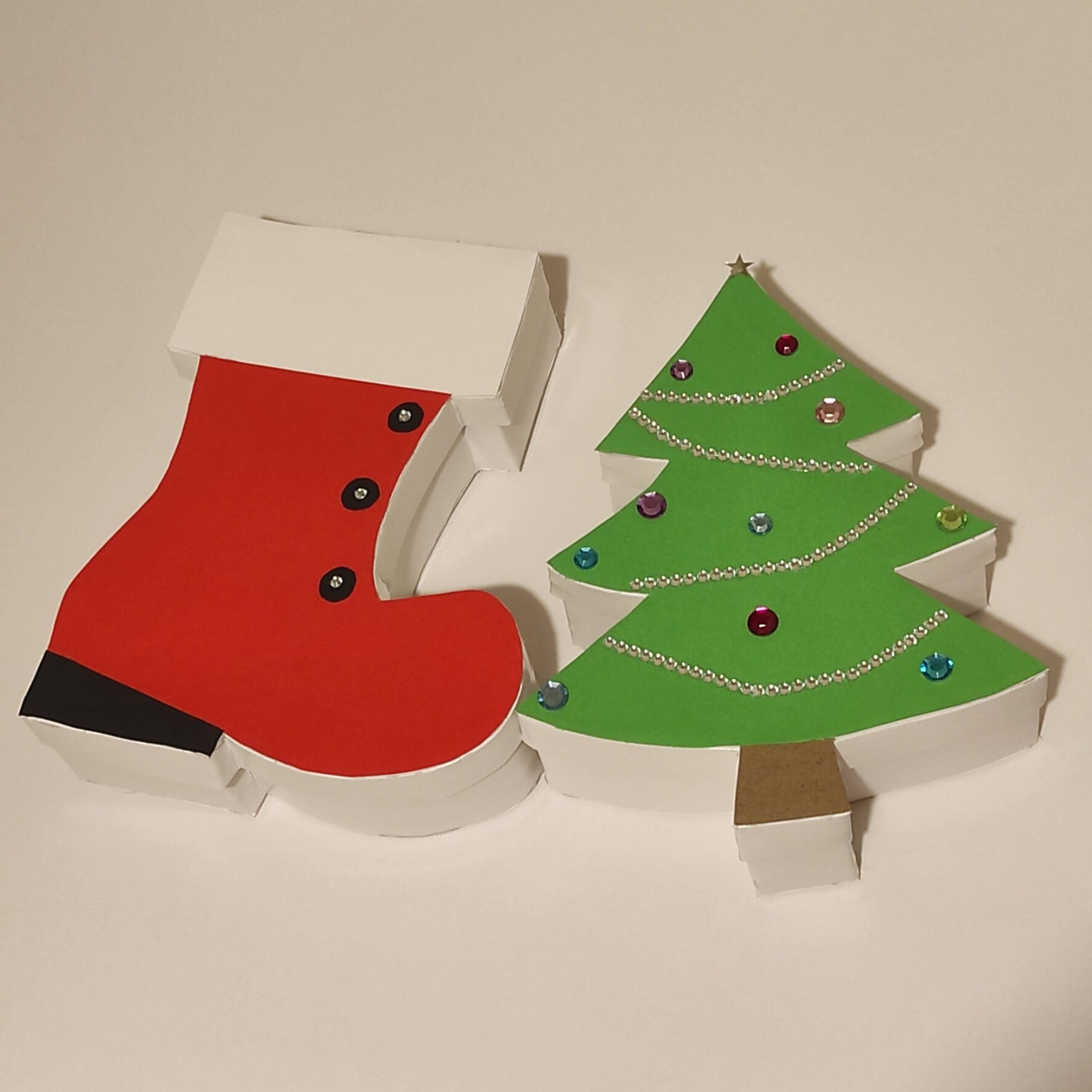 Personalized 3D Christmas Eve Shapes Boxes