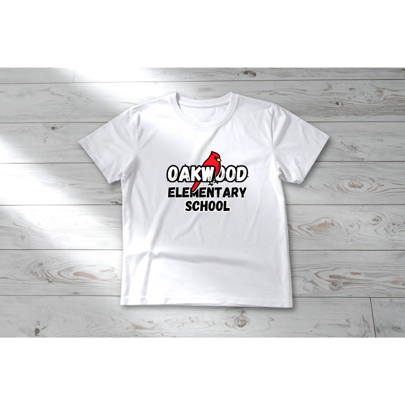 ❤️ Oakwood Elementary School Spirit Tee – Show Your Cardinal Pride! (Youth Sizes)