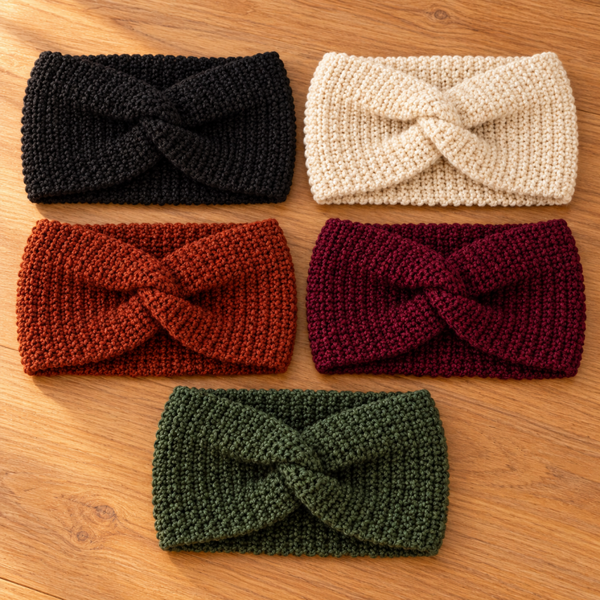 Custom Crochet Twist Headband — Made to Order