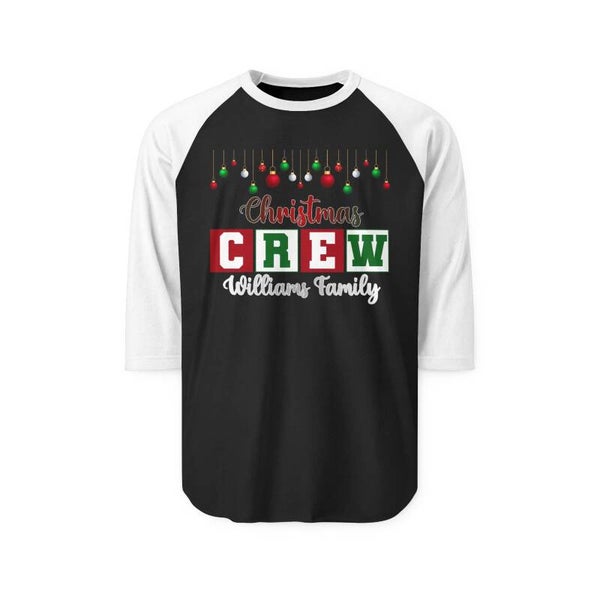 Custom “Christmas Crew” Family Shirt – Personalized Holiday Tee