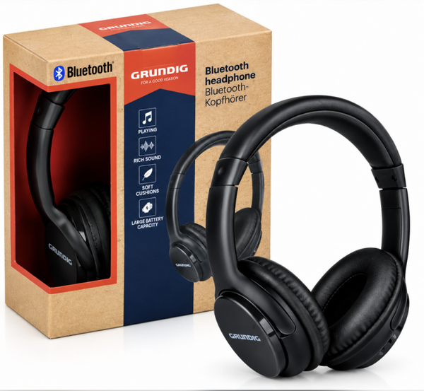 grundig koptelefoon opvouwbaar