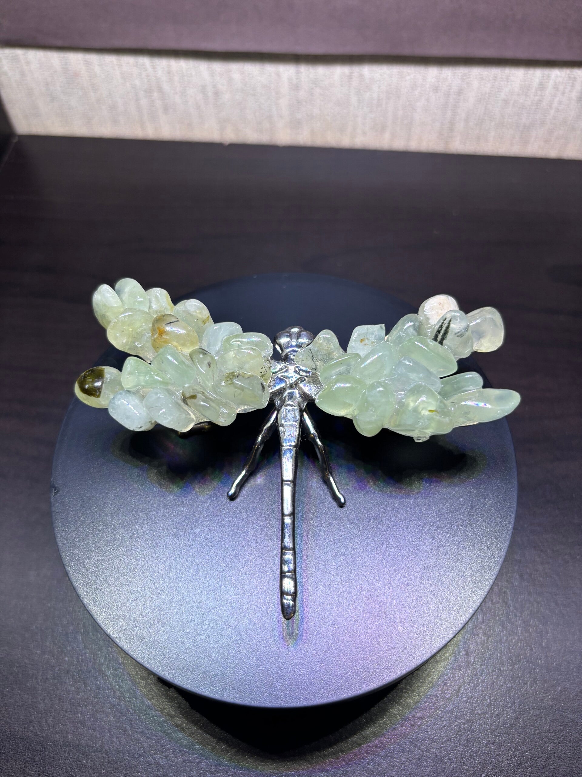 Prehnite Crystal Dragonfly