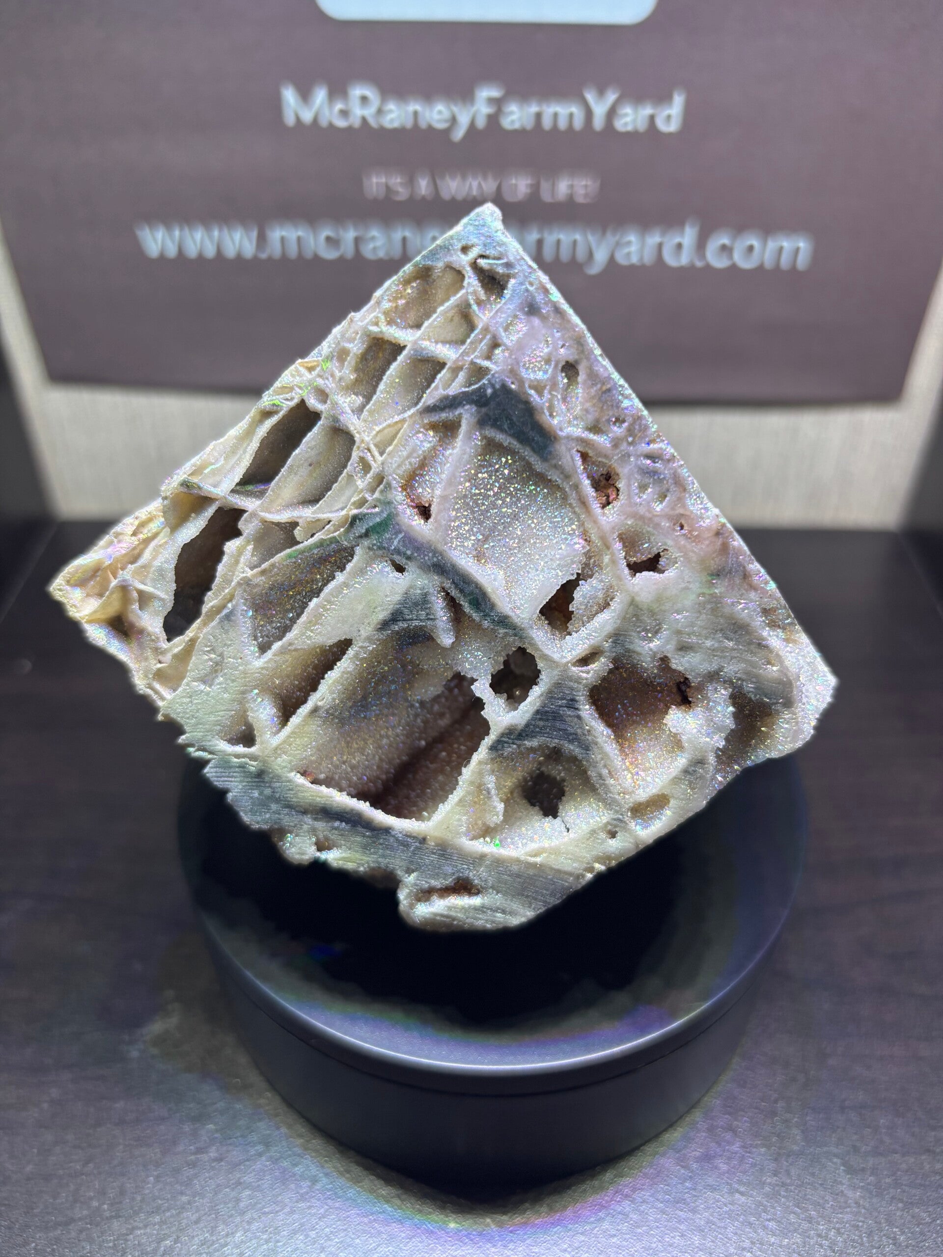 Druzy Aura Sphalerite Cube