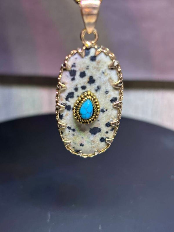 Dalmatian Jasper necklace