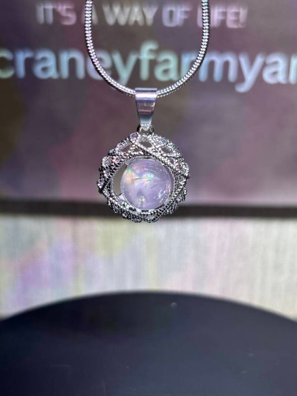 Moonstone Orb Necklace