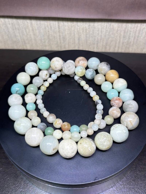 Amazonite bead necklace