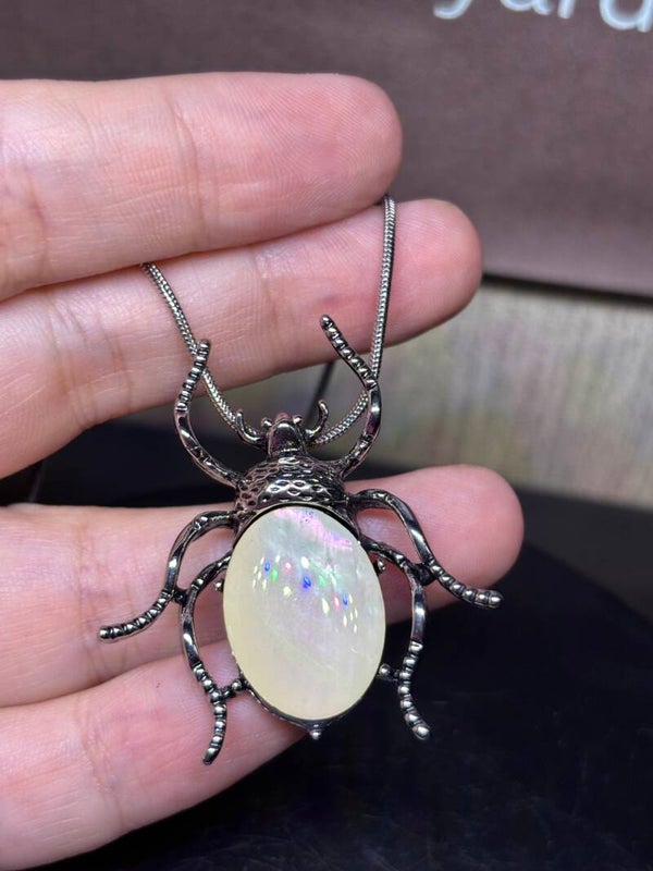 Mother of Pearl Beetle Brooch/Necklace