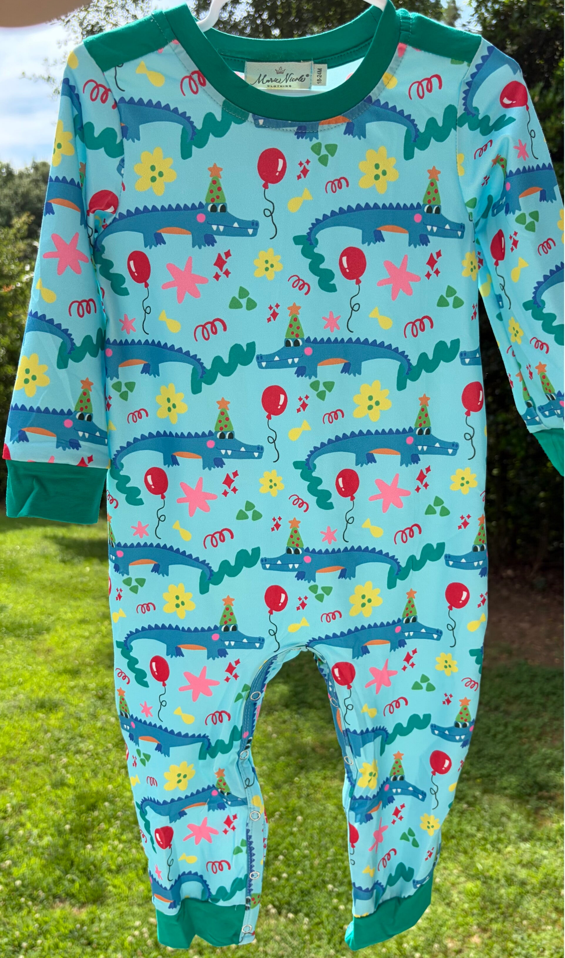 Birthday Alligator Romper