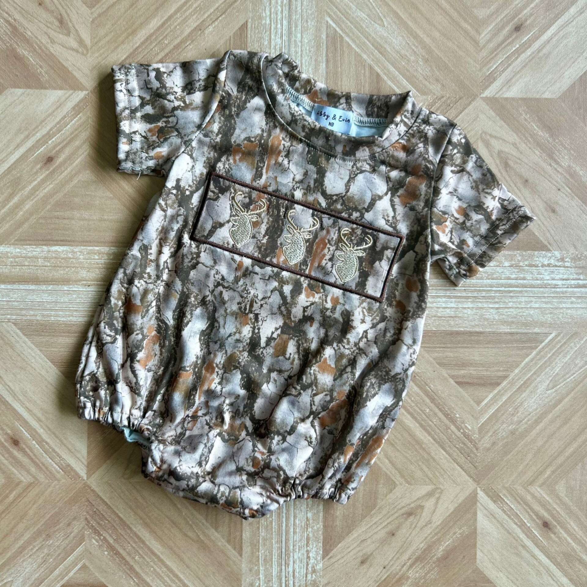 Camo Deer Bubble Romper