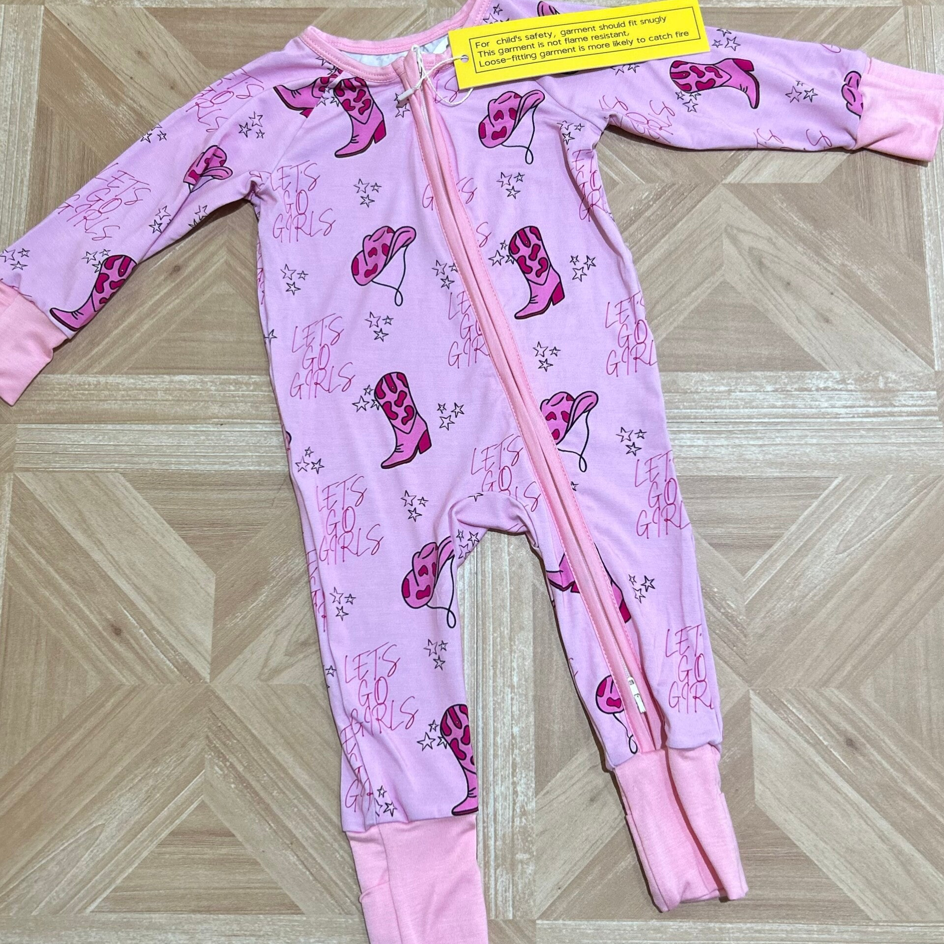 Let’s Go Girls Zip Romper