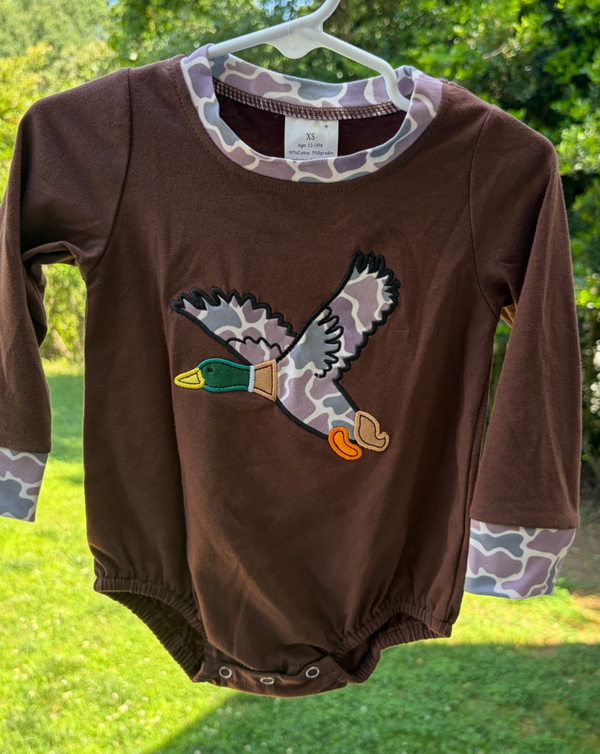 Camo Flying Duck Bubble