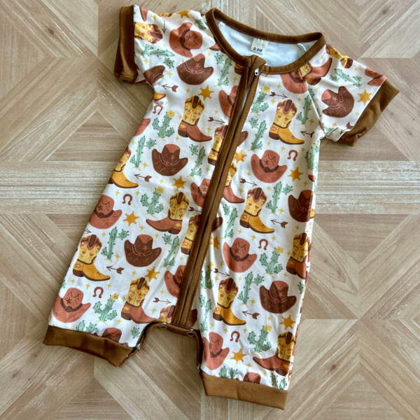 Cowboy Zip Romper