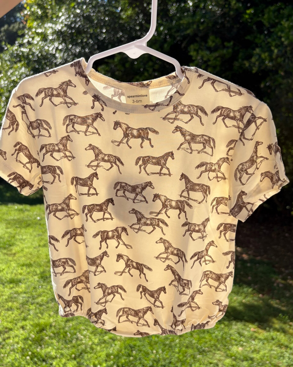 Western Horse Oversized Tee