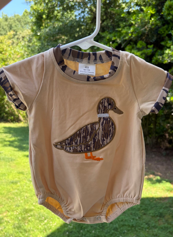 Bottomland Duck Bubble Romper