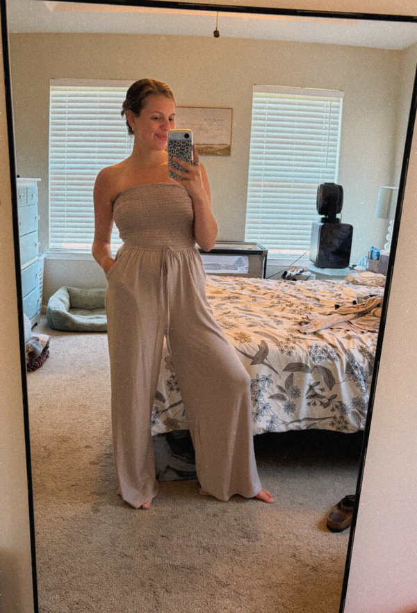 Ashmocha Strapless Pant Romper