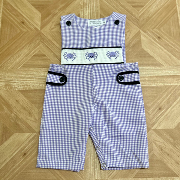 Spider Smocked Romper