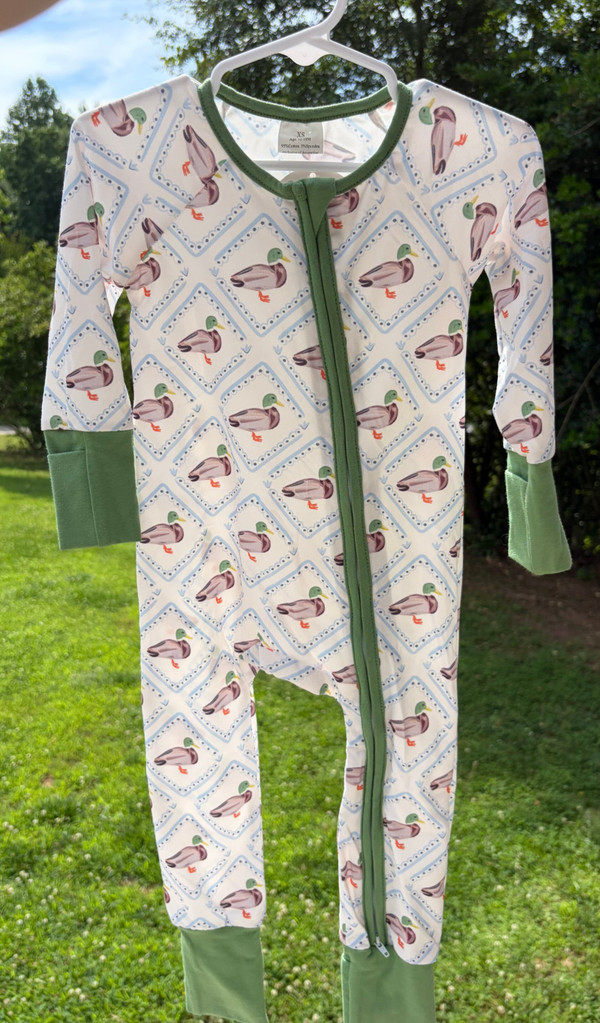 Mallard Zipper Romper