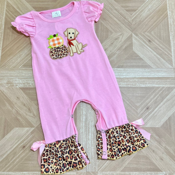 Fall Dog Romper