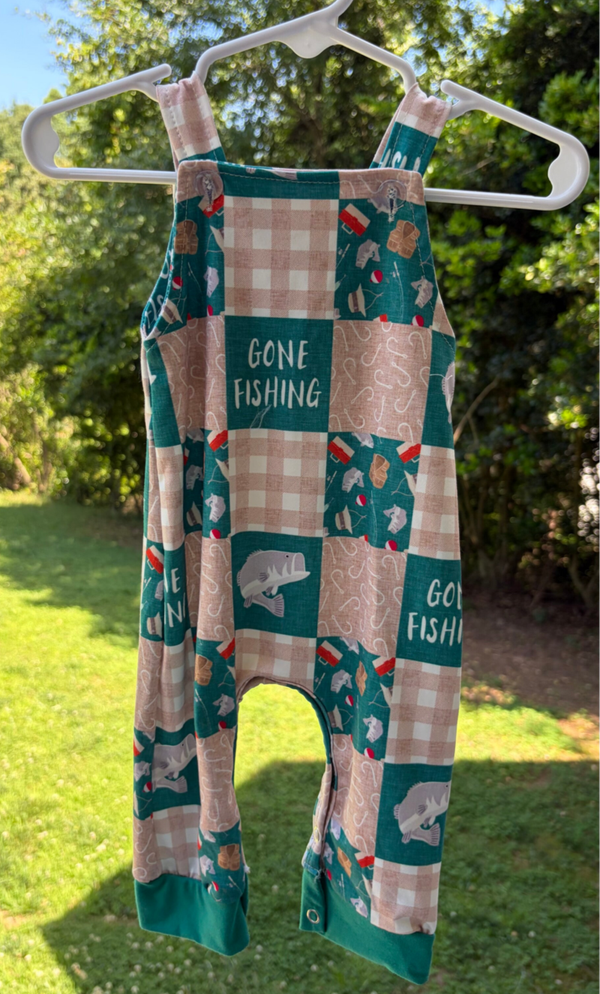 Fishing Overall Romper
