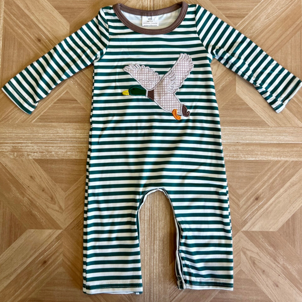 Striped Duck Romper