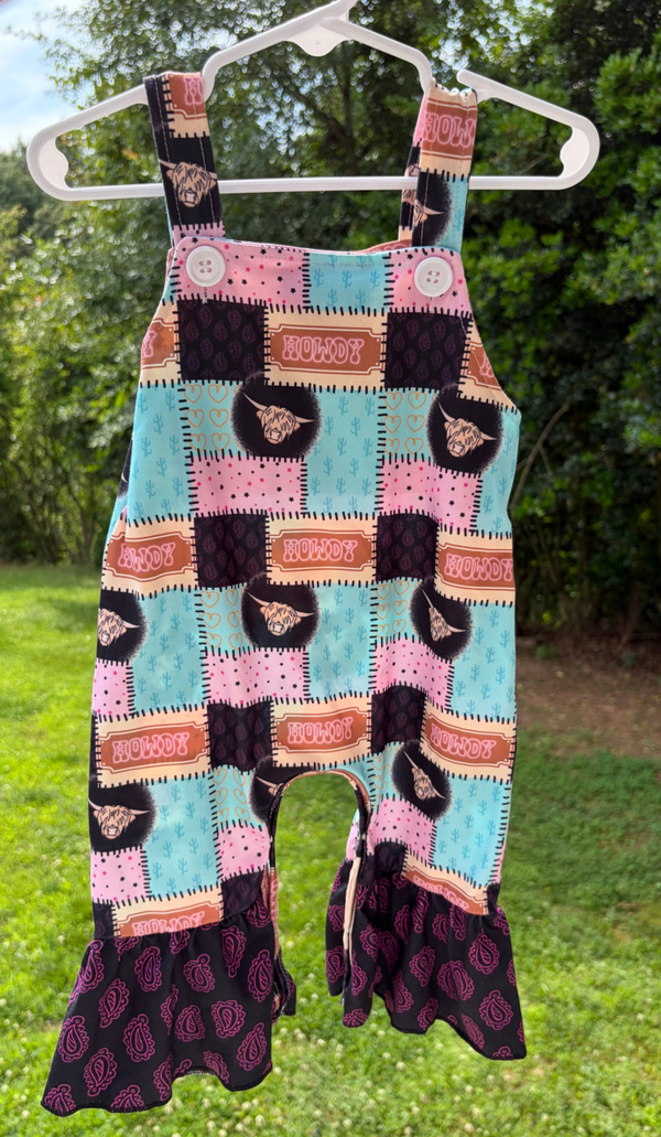 Cowgirl Overall Romper