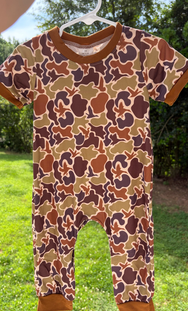 Camo Duck Romper