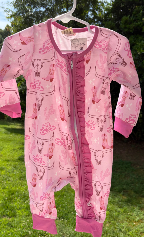 Cowgirl Zipper Romper