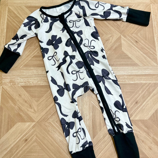 Bow Zipper Romper