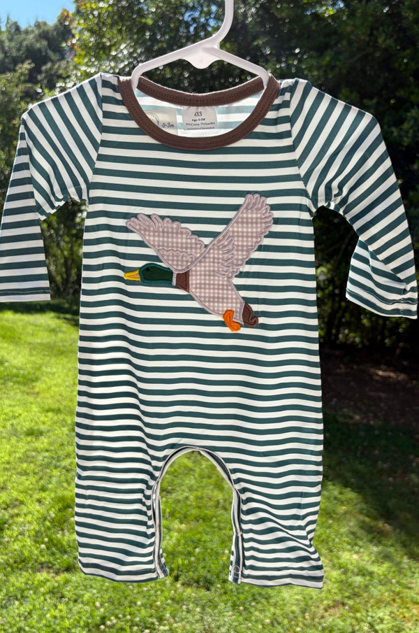 Striped Duck Romper