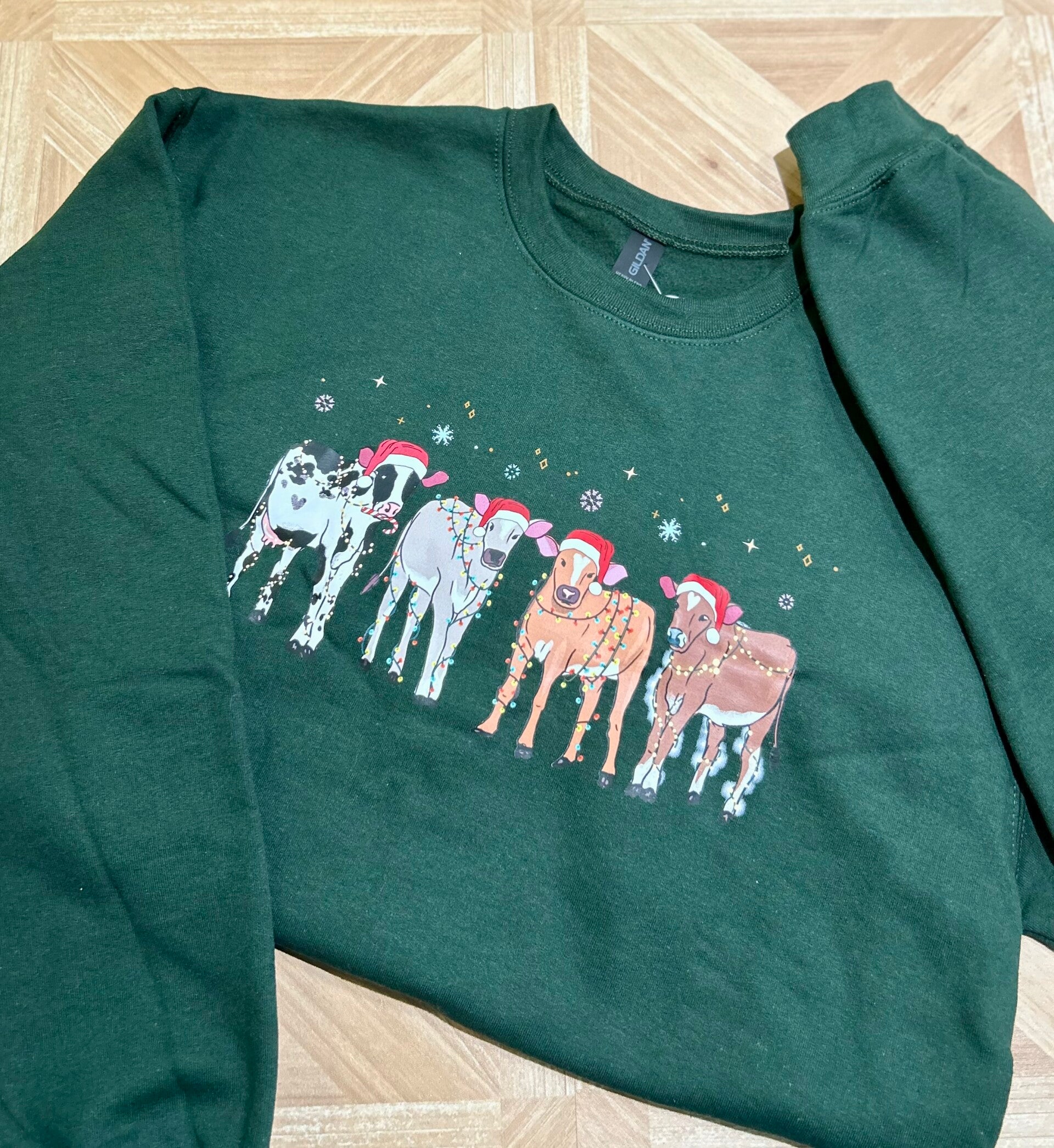 Moo Cow Christmas Crewneck