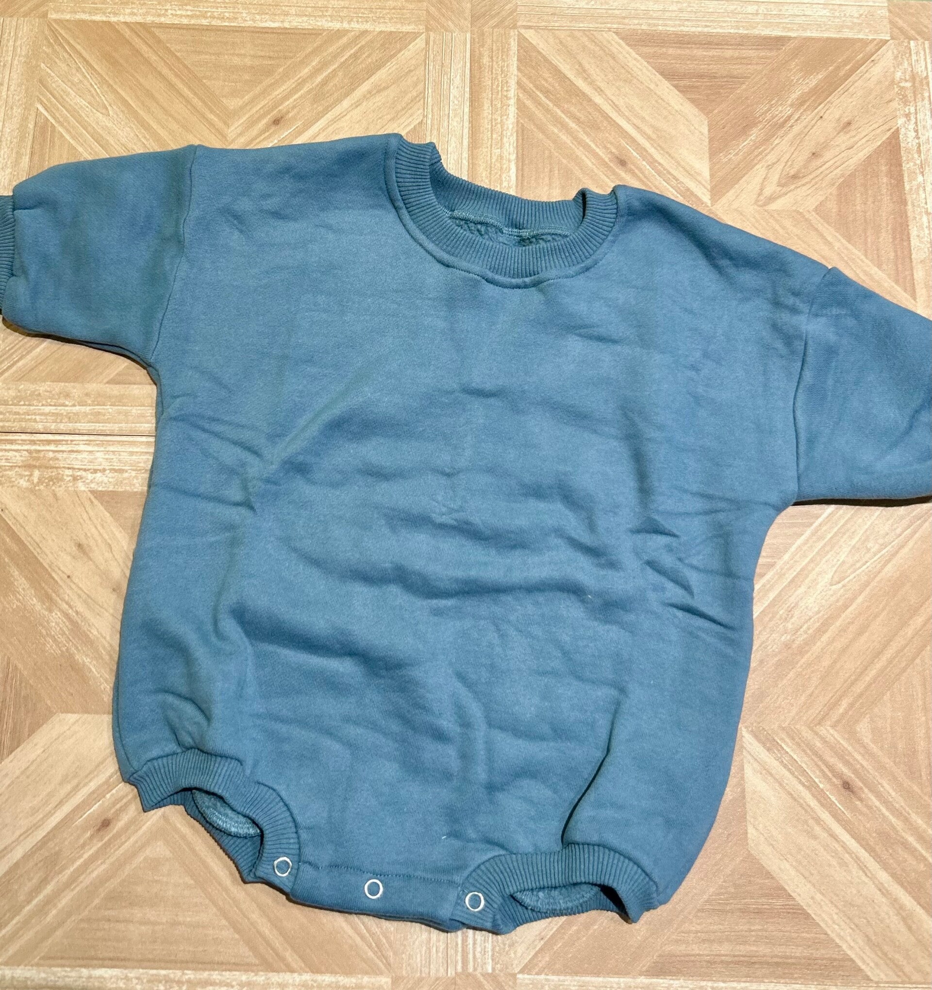 Navy Blue Crewneck Bubble