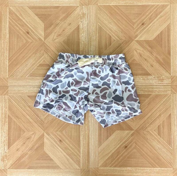 Gray Camo Swim