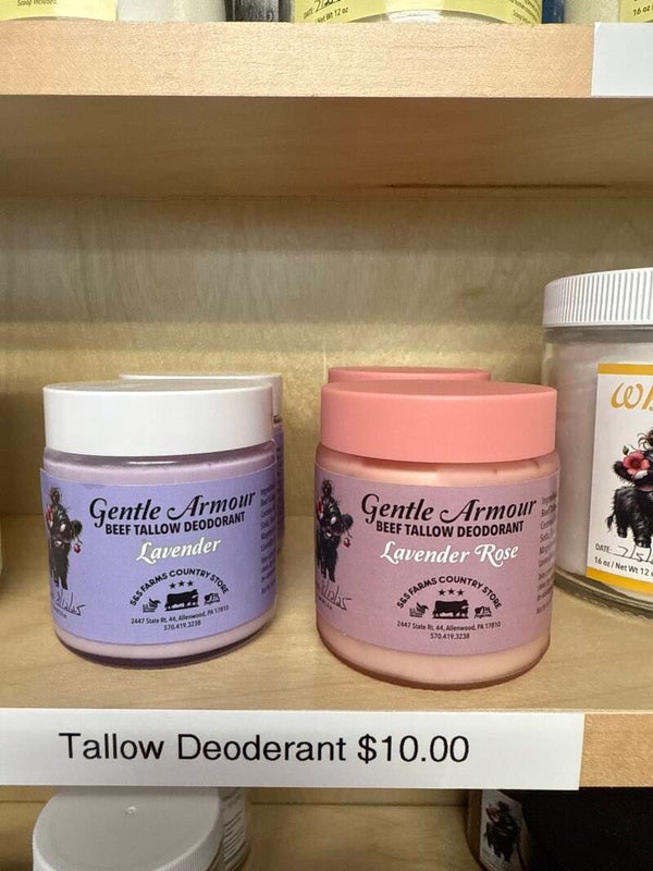 Tallow deodorant