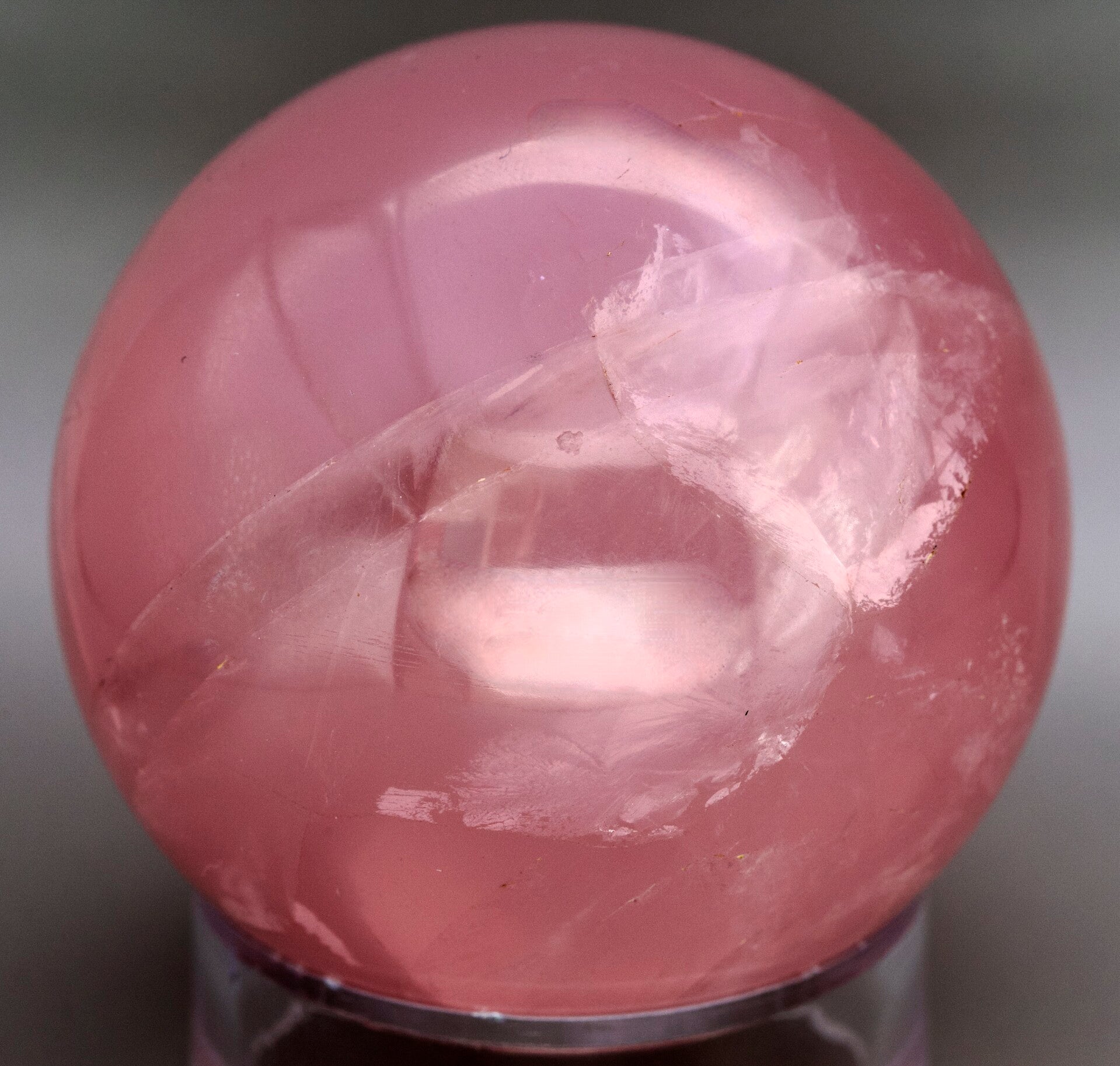 🌟  💗 Asterism Rose Quartz Sphere – Madagascar (307g)
