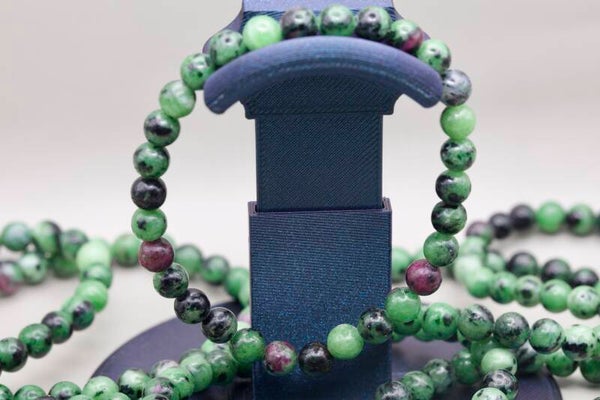 Zoisite with Corundum Bracelet – Tanzania