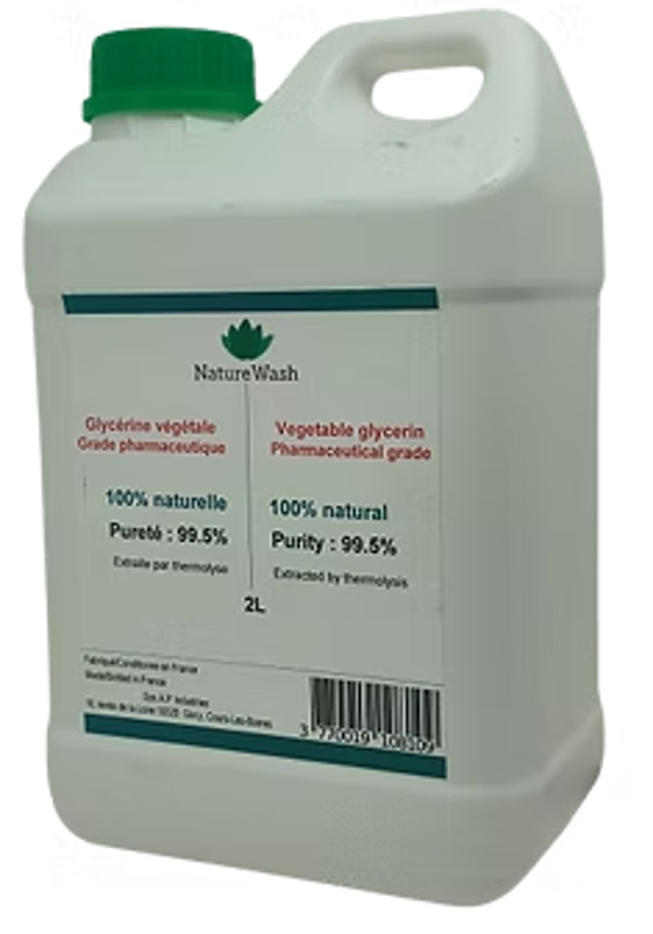 Glycérine végétale. Pour cosmétiques. 2L