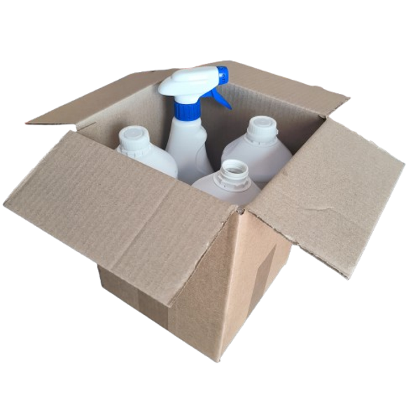 Nettoyant doux concentré (1L=100L). PRO et domestique. 3 flacons + 1 Spray
