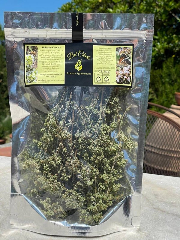 Rametti di origano da sgranare  30 gr. in busta argento