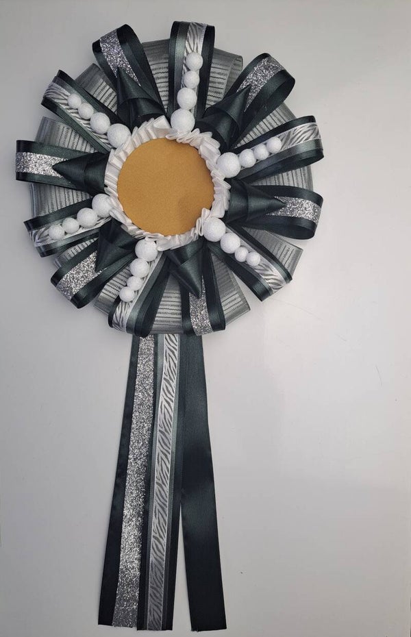 Rozet Model RH0007 zwart/zilver 02