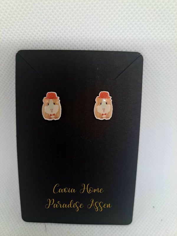 CHP-O007 cavia oorknopjes crème