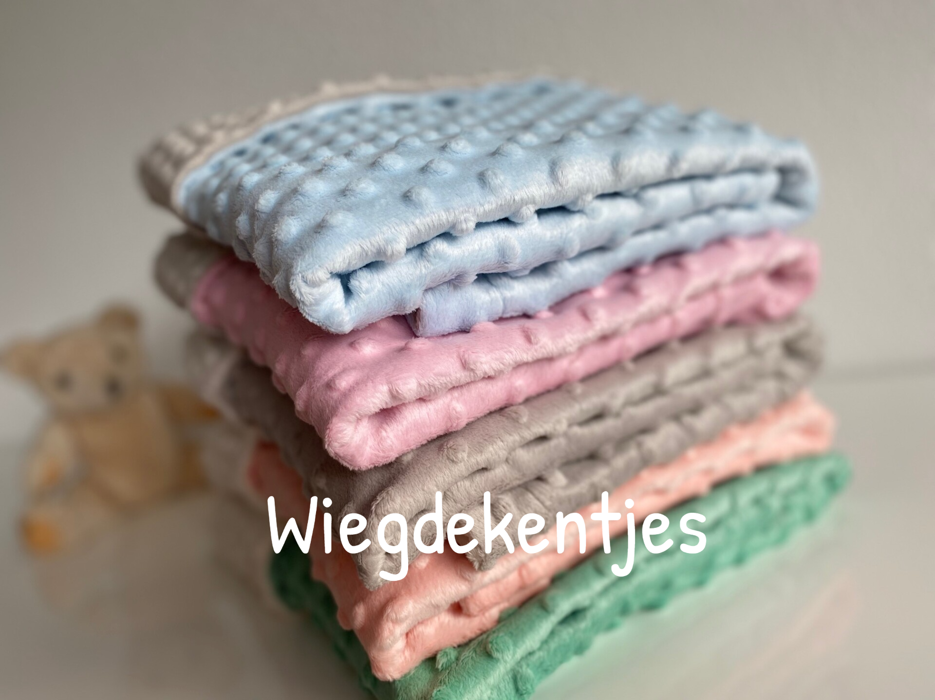Wiegdekens / Babydekens verschillende kleuren