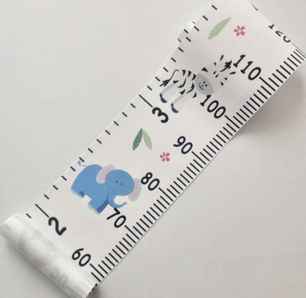 Canvas Groeimeter - Meetlint - Kleurrijk