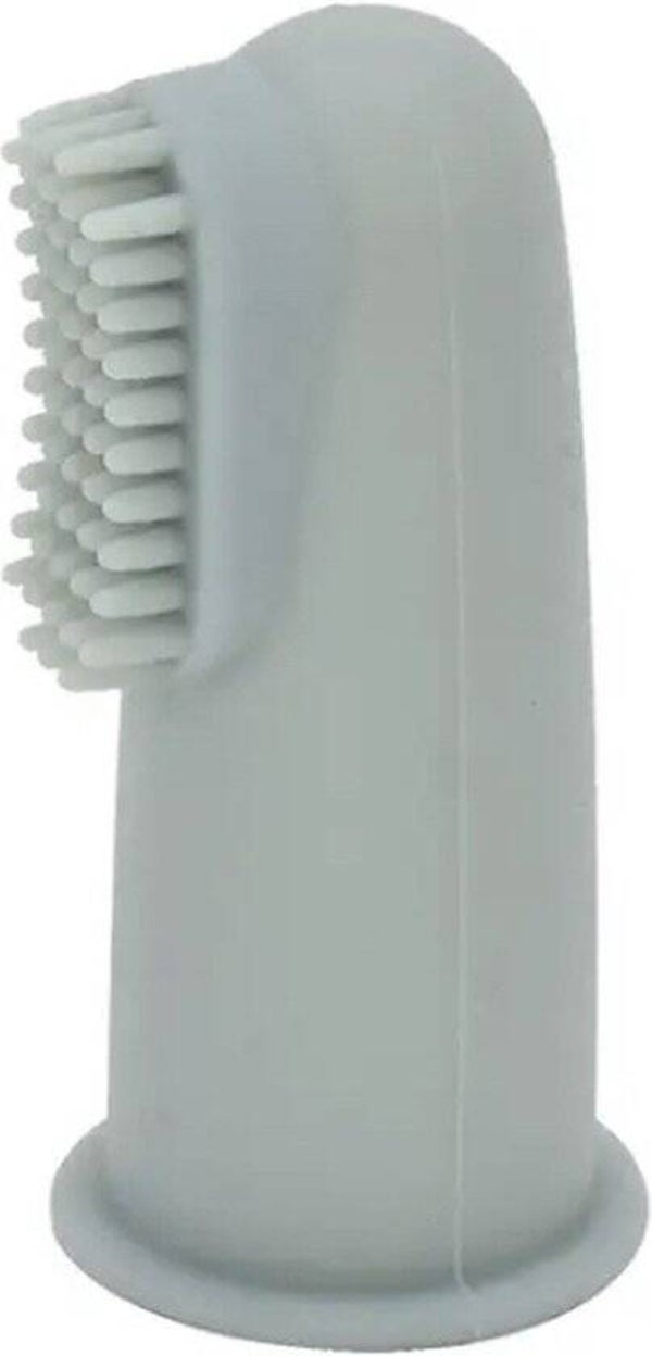 Siliconen set van 2 baby tandenborstels - Green