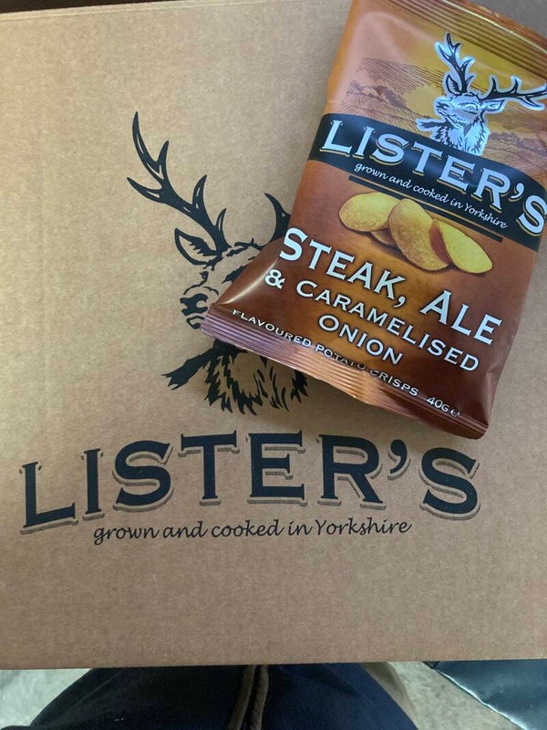 Listers Crisps Steak & Ale 40g